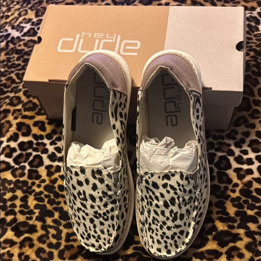 Hey Dude Leopard Print Flats